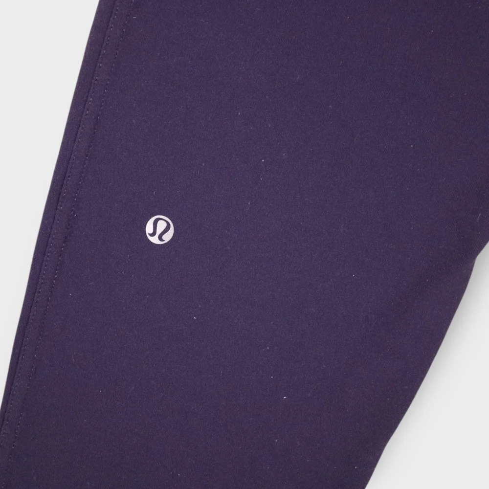 Rare Lululemon Exquisite Trouser CropShine Dot Black Grape W6E22S Wm Sz 8 2014 - Picture 7 of 11